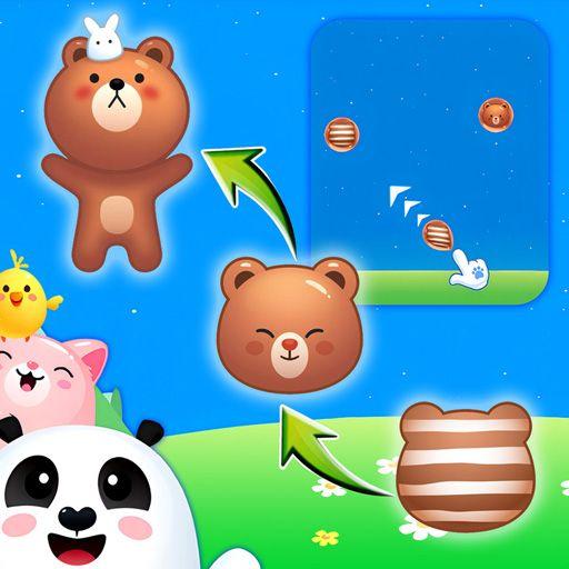 Animal Merge: Bubble Shooter