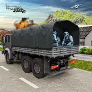 ARMY MACHINE TRANSPORTER TRUCK