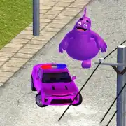 Grimace vs Police SuperCar